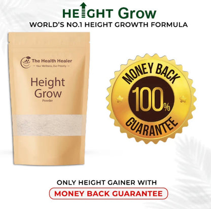 Natural Height Grow Powder (3–5) Inch Growth - Herbal, Safe, and Clinically Tested (100g)
